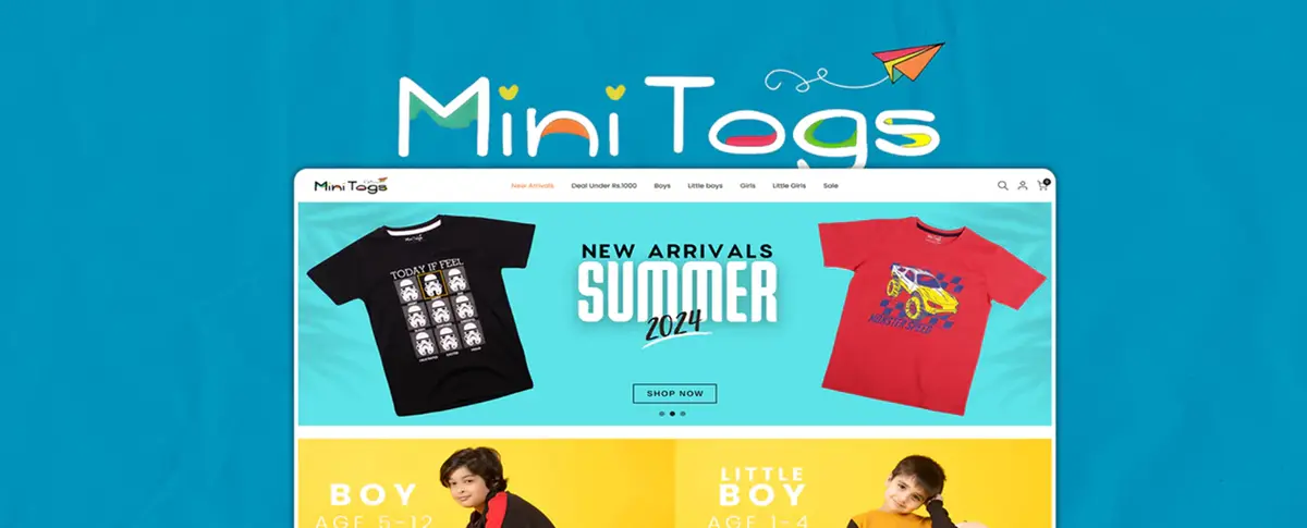 Mini Togs Shopify store