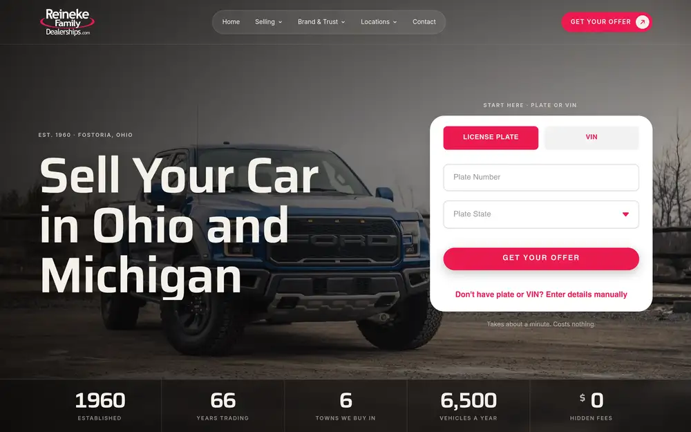 Sell With Reineke homepage
