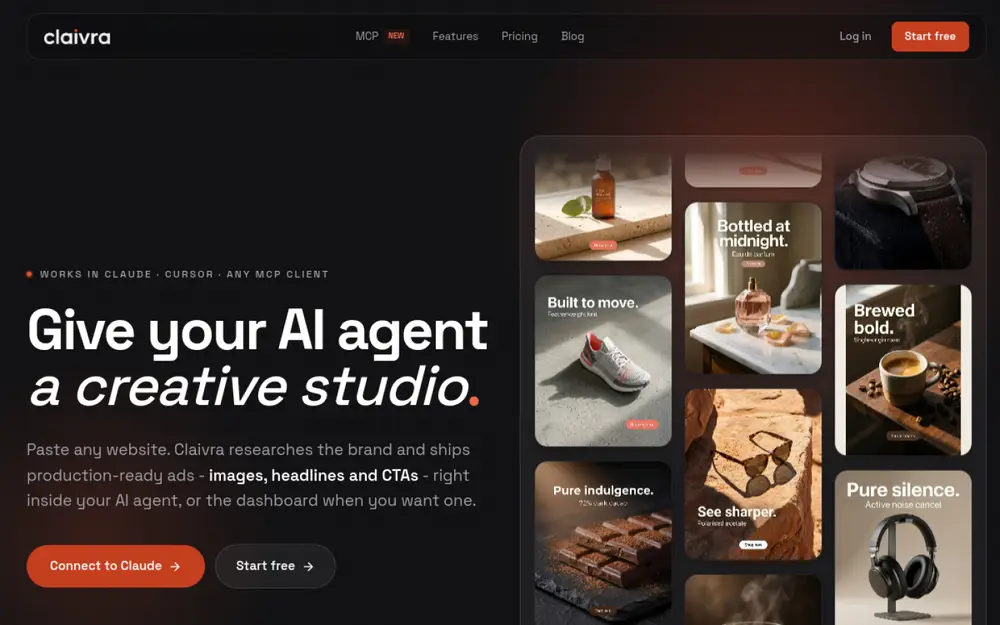 Claivra homepage