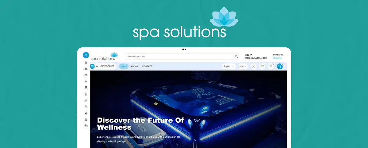 Spa Solutions: Spa equipment, built on WooCommerce