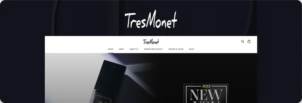 Tresmonet case study screenshot