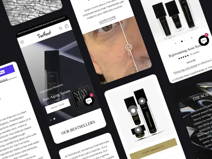 Tresmonet case study screenshot