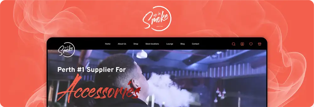 Up In Smoke case study screenshot
