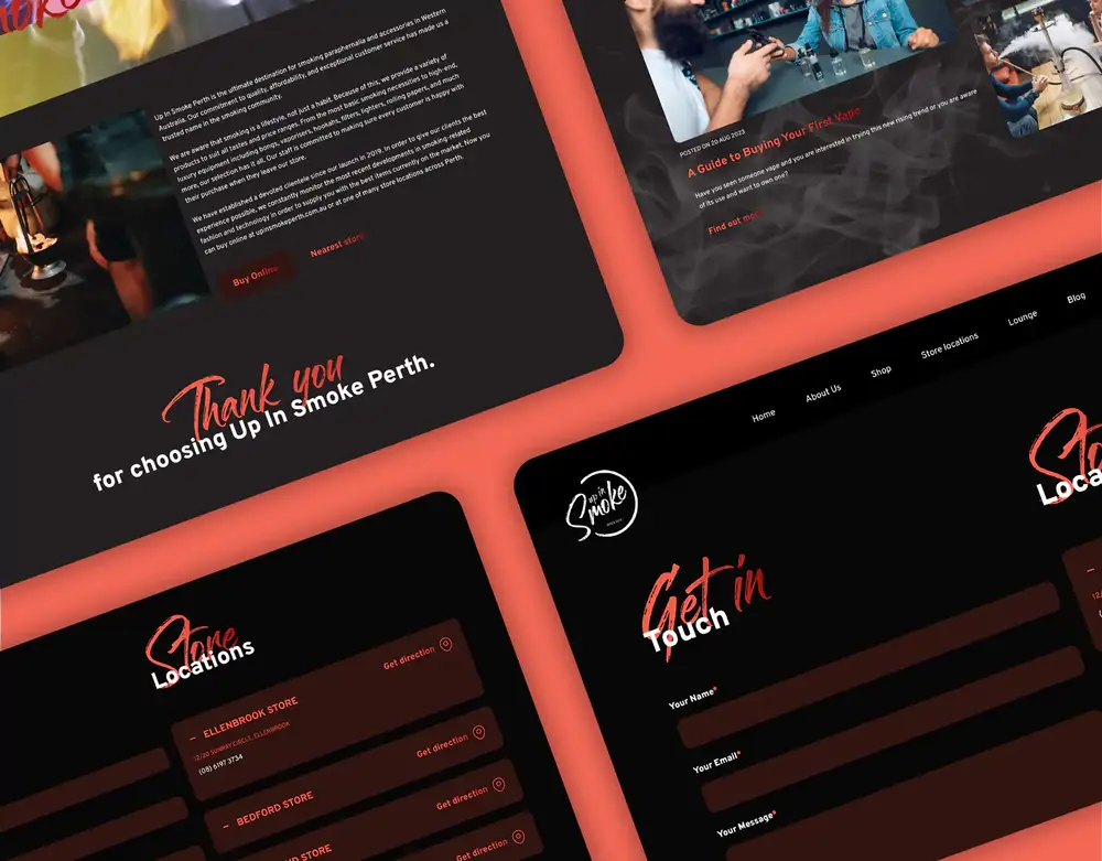 Up In Smoke case study screenshot